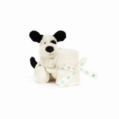 Jellycat Bashful Black & Cream Puppy Soothers USA | 56301OQJU